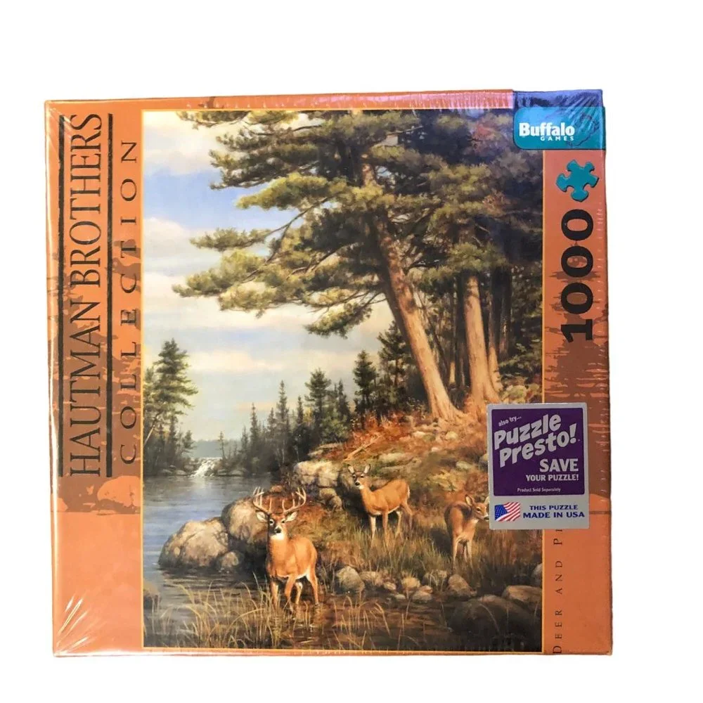 Hautman Brothers Collection Puzzle 1000 Pieces NEW Sealed Deer and Pines